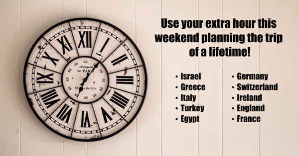 Here's a great way to spend your extra hour this weekend